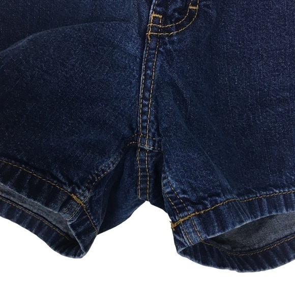 TOMMY JEANS Shorts Vintage Y2K 2002 Denim Spellout Waistband Embroidered Size 7 - Picture 6 of 10